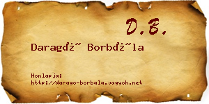 Daragó Borbála névjegykártya